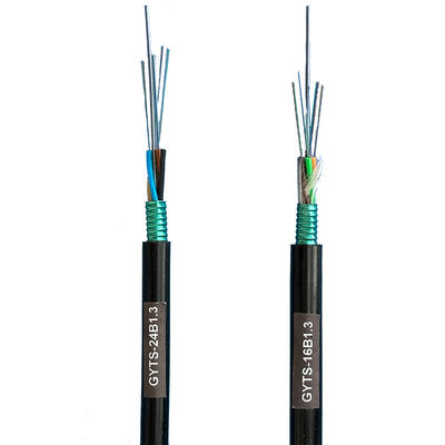 Durable GYTS 24 Core Steel Tape Armored Fiber Optic Cable Loose Tube PE Sheath for Outdoor Direct Burial and Long Distance Communication