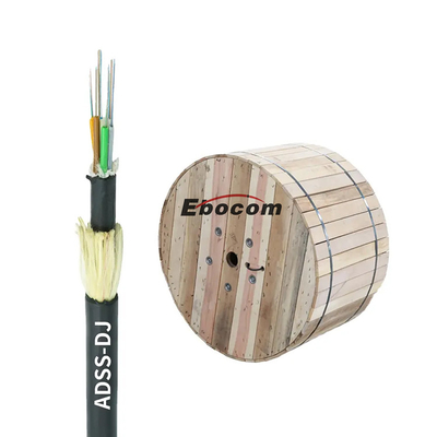 고속 ADSS 광섬유 Optica 케이블 야외 g652d 24 코어 hilos 단일 모드 스팬 300 아라미드 원사 더블 PE 재킷