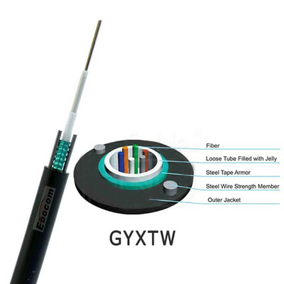 고전압 저항 외부 GYXTW 광섬유 케이블 2 4 6 8 12 24 코어 네트워크