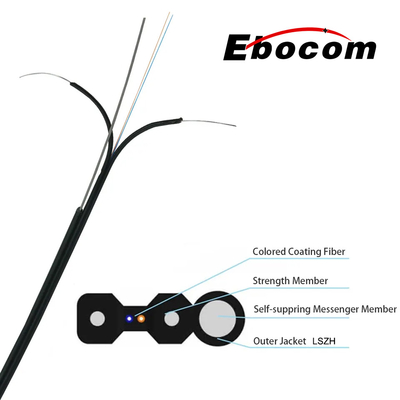 FTTH Drop Cable GJYXCH 1Core 2 Core 4 Core G657A1 G652D LSZH PVC Jacket