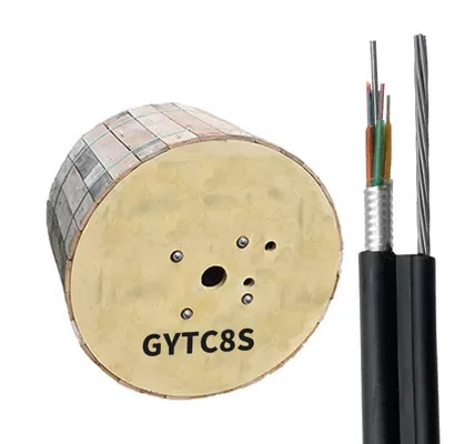 GYTC8S 도 8 장갑 광섬유 케이블 4 6 8 12 24 코어 야외 통신