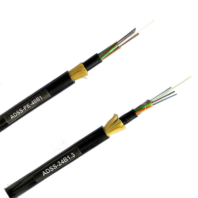 PE 단일 자켓 ADSS 케이블 48 코어 96 코어 G652D 네트워크