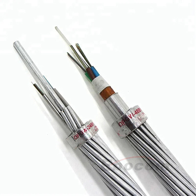 OPGW48B1-50 가공 접지선 케이블 24 48 72 96코어 타워 220KV 네트워킹 통신용