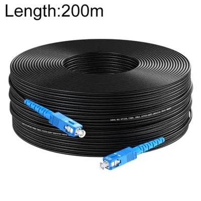 1 코어 G657A1 FTTH 드롭 케이블 패치 케이블과 SC 커넥터 싱글 모드 파이버 점퍼